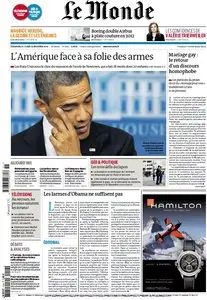 Le Monde et Suppléments du Dimanche 16 et Lundi 17 Décembre 2012