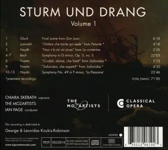 Chiara Skerath, Ian Page, The Mozartists - Sturm und Drang, Vol 1: Beck, Gluck, Haydn, Jommelli, Traetta (2020)