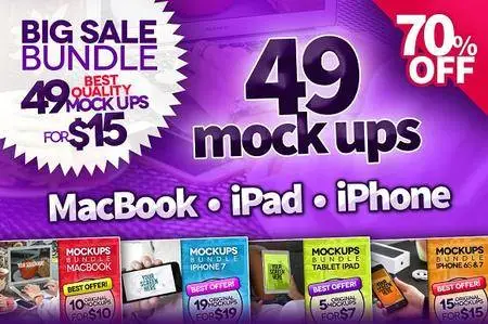 CreativeMarket - BIG SALE • 49 mock ups