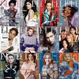 Elle UK - 2016 Full Year Issues Collection