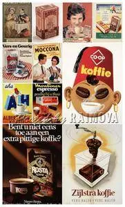 Advertising coffee (vintage, retro)