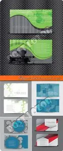Elegant business cards vector