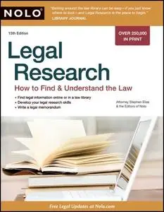 Legal Research: How to Find & Understand the Law, 15 edition