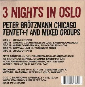 Peter Brotzmann Chicago Tentet+1 - 3 Nights In Oslo (2010) [5CD] {Smalltown Superjazzz}