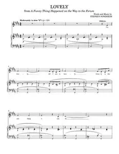 Lovely - Stephen Sondheim Madonna (Piano Vocal)