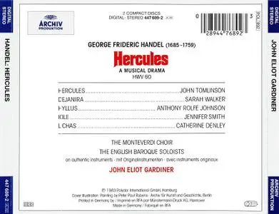 John Eliot Gardiner, The Monteverdi Choir, The English Baroque Soloists - Handel: Hercules (1995)