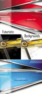 Futuristic Backgrounds Vector