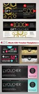 Vectors - Black Gift Voucher Templates 2