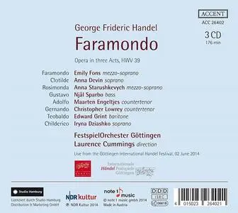 Lawrence Cummings, FestspielOrchester Gottingen - George Frideric Handel: Faramondo (2014)