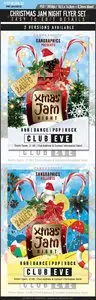 GraphicRiver Christmas Jam Flyer Set 
