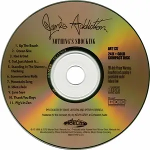 Jane's Addiction - Nothing's Shocking (1988) [2012 Audio Fidelity HDCD] **REPOST - NEW RIP + NEW SCANS**