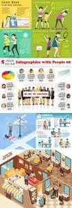 Vectors - Infographics with People 68