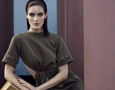 Hilary Rhoda by Nathaniel Goldberg for Harper’s Bazaar US December/January 2014-15