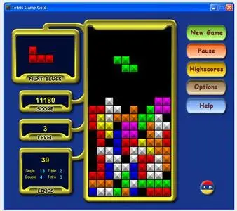 Tetris Game Gold 2006
