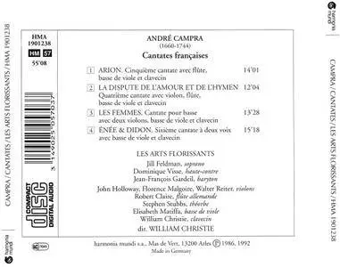 Les Arts Florissants, William Christie - Campra: French Cantatas (1992)