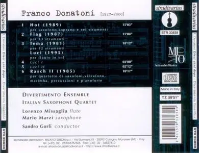 Divertimento Ensemble - Franco Donatoni: 10 anni dopo (2010) (Repost)
