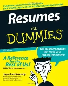 Resumes For Dummies, 5 edition (repost)