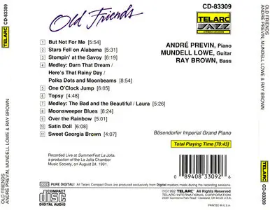 André Previn, Mundell Lowe & Ray Brown – Old Friends (1991)