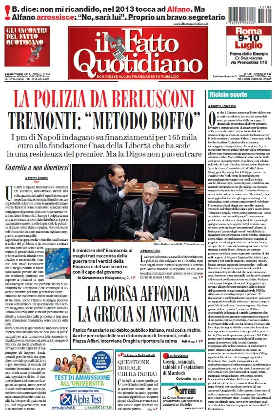 Il Fatto Quotidiano (09-07-11)