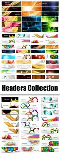 Abstract Web Headers Vector