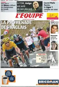 L'Equipe Edition du Vendredi 20 Juillet 2012