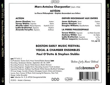 Paul O'Dette, Stephen Stubbs, Boston Early Music Festival Vocal & Chamber Ensemble - Marc-Antoine Charpentier: Actéon (2010)