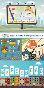 Vectors - Real Estate Backgrounds 10