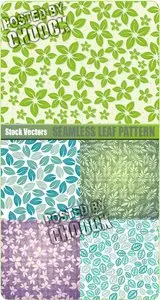 Seamless leaf pattern - Stock Vector
