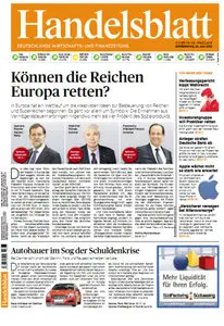 Das Handelsblatt vom 26 Juli 2012