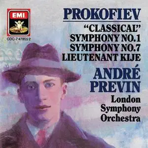 André Previn, London Symphony Orchestra - Prokofiev: "Classical" Symphony No. 1, Symphony No. 7, Lieutenant Kije (1986)
