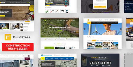 ThemeForest - BuildPress v5.1.1 - Multi-purpose Construction and Landscape WP Theme - 9323981