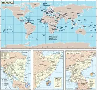 Maps of the countries and regions from the United Nations