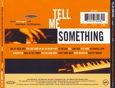 Van Morrison & Mose Allison - Tell Me Something - The Songs Of Mose Allison (1996) {Exile--Verve 533 203-2}