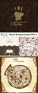 Vectors - Menu Backgrounds Mix 2