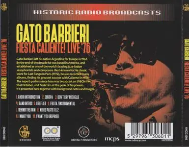 Gato Barbieri - Fiesta Caliente! - Live '76 (2016) {Hi Hat ‎HHCD3060}