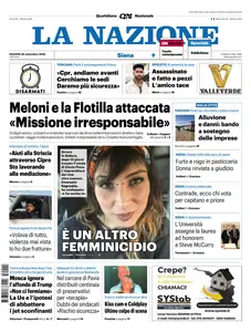 La Nazione Siena - 25 Settembre 2025