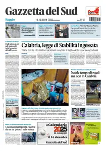 Gazzetta del Sud Reggio Calabria - 12 Dicembre 2024