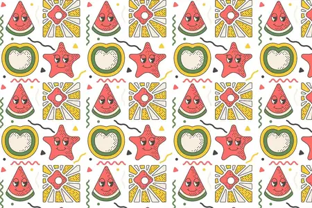 EE - Groovy Summer Pattern Background W3BJ3YT