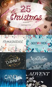 Eldamar Studio -  25 Christmas Fonts