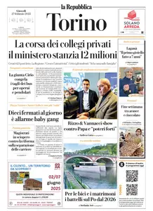 la Repubblica Torino - 27 Febbraio 2025