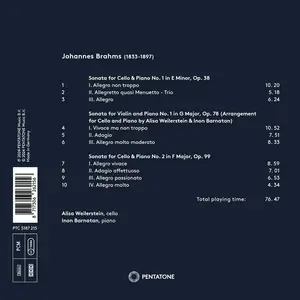Alisa Weilerstein, Inon Barnatan - Johannes Brahms: Cello Sonatas (2024)