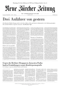 Neue Zürcher Zeitung International - 30 Mai 2026