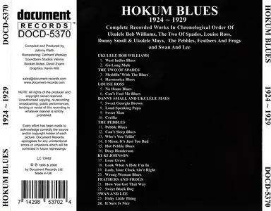 VA - Blues Hokum 1924 - 1929 (1995)