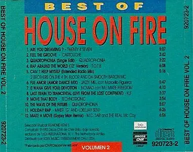 VA - Best Of House On Fire Vol. 2 (1993) {Discos CNR Chile}