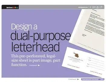 Before And After Design a dual-purpose letterhead
