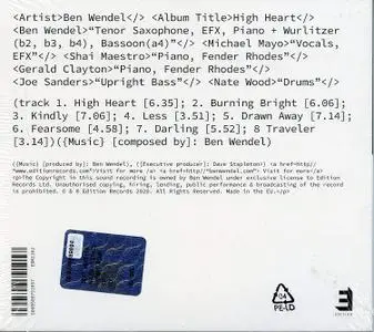 Ben Wendel - High Heart (2020)