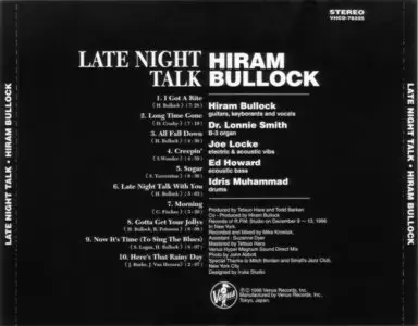 Hiram Bullock - Late Night Talk (1996) {Venus Japan}