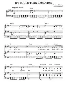 If i could turn back time - Cher (Piano Vocal)
