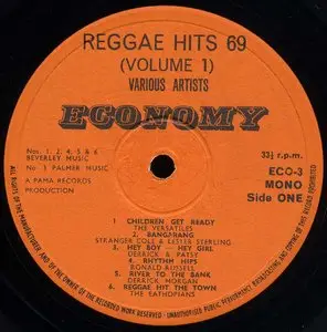 Various Artists - Reggae Hits 69 Vol. 1 (Pama Economy 1969) 24-bit/96kHz Vinyl Rip