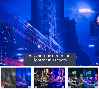 15 Cyberpunk Premium Lightroom Presets